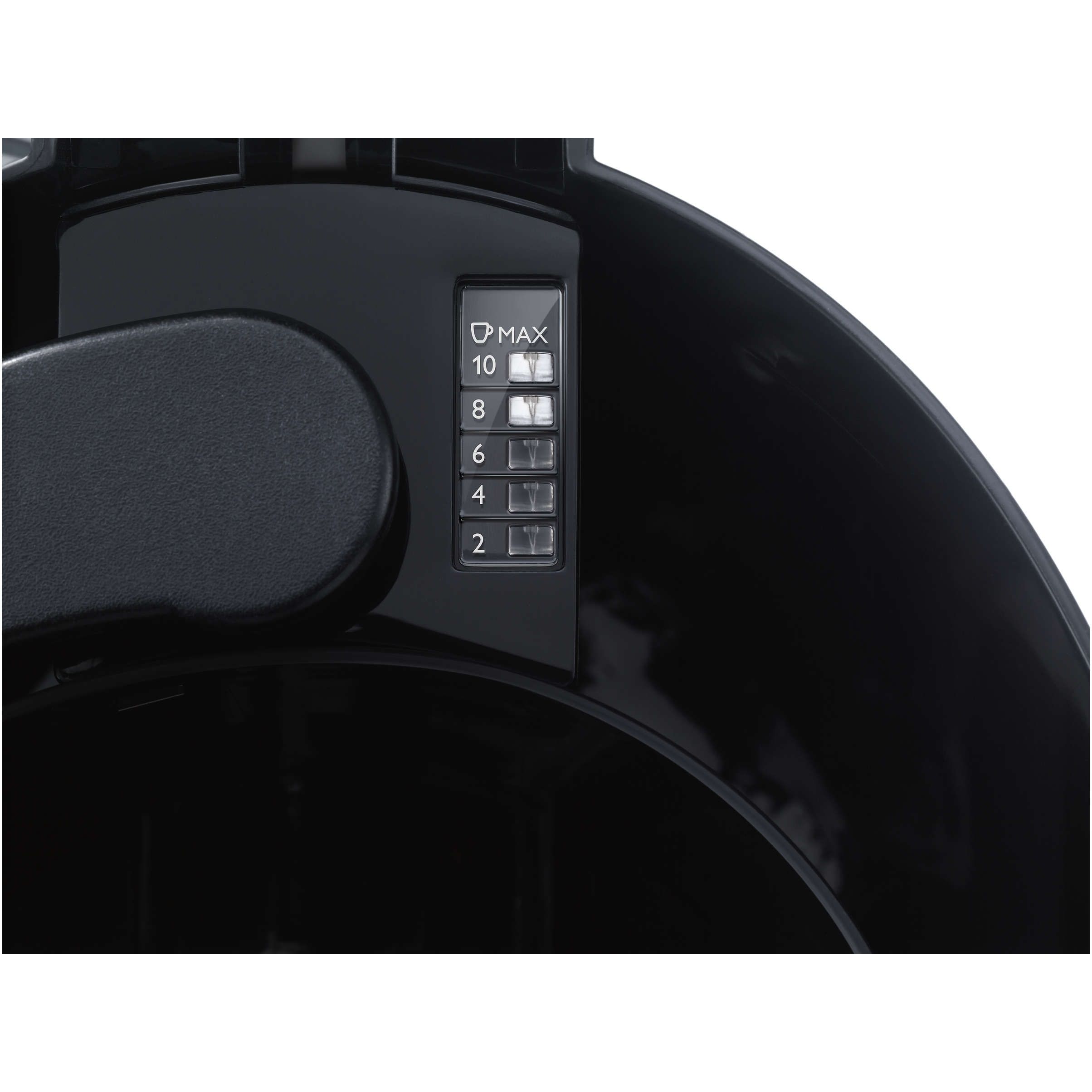 Cafetieră Philips Daily HD7462/20  920~1080W  Capacitate 1.2l (2~15 cești)  Cană de sticlă  Aroma Twister pentru gust intens  Timp preparare 10min  Sistem anti-picurare  Cablu 0.85m  Black Metal