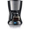 Cafetieră Philips Daily HD7459/20, 920~1080W, Capacitate 1.2l (2~15 cești), Cană de sticlă, Afișaj, Aroma Twister pentru gust intens, Sistem anti-picurare, Oprire automată, Cablu 0.85m, Black Metal