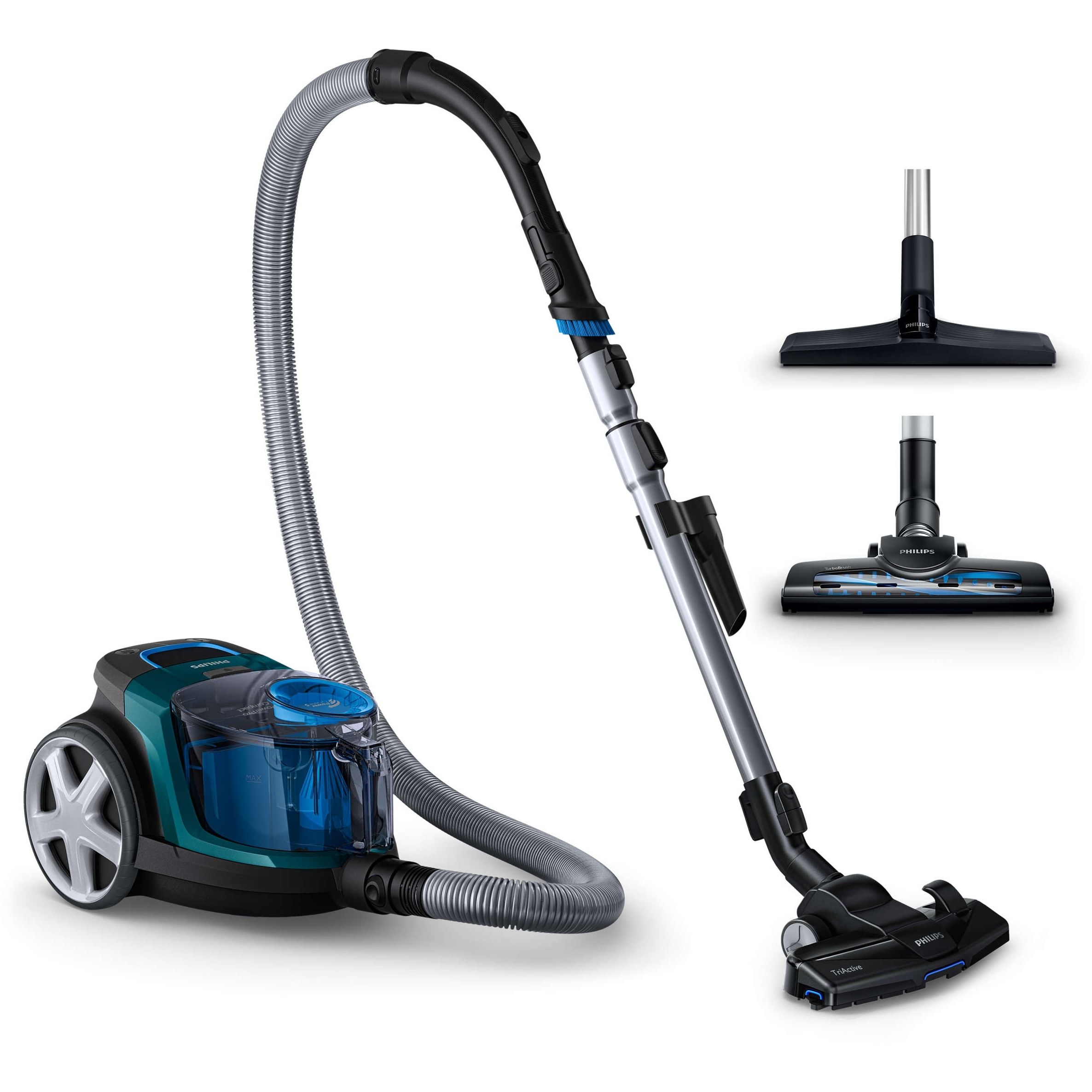 Aspirator fără sac Philips PowerPro Compact 3000 FC9334/09, Opal Green