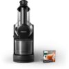 Storcător prin presare la rece Philips Viva HR1889/70, Tehnologie QuickClean, 150W, tub de alimentare XL de 70mm, Recipient suc 1 l, Recipient pulpă 0.75 l, Culoare: Negru