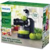 Storcător prin presare la rece Philips Viva HR1889/70, Tehnologie QuickClean, 150W, tub de alimentare XL de 70mm, Recipient suc 1 l, Recipient pulpă 0.75 l, Culoare: Negru
