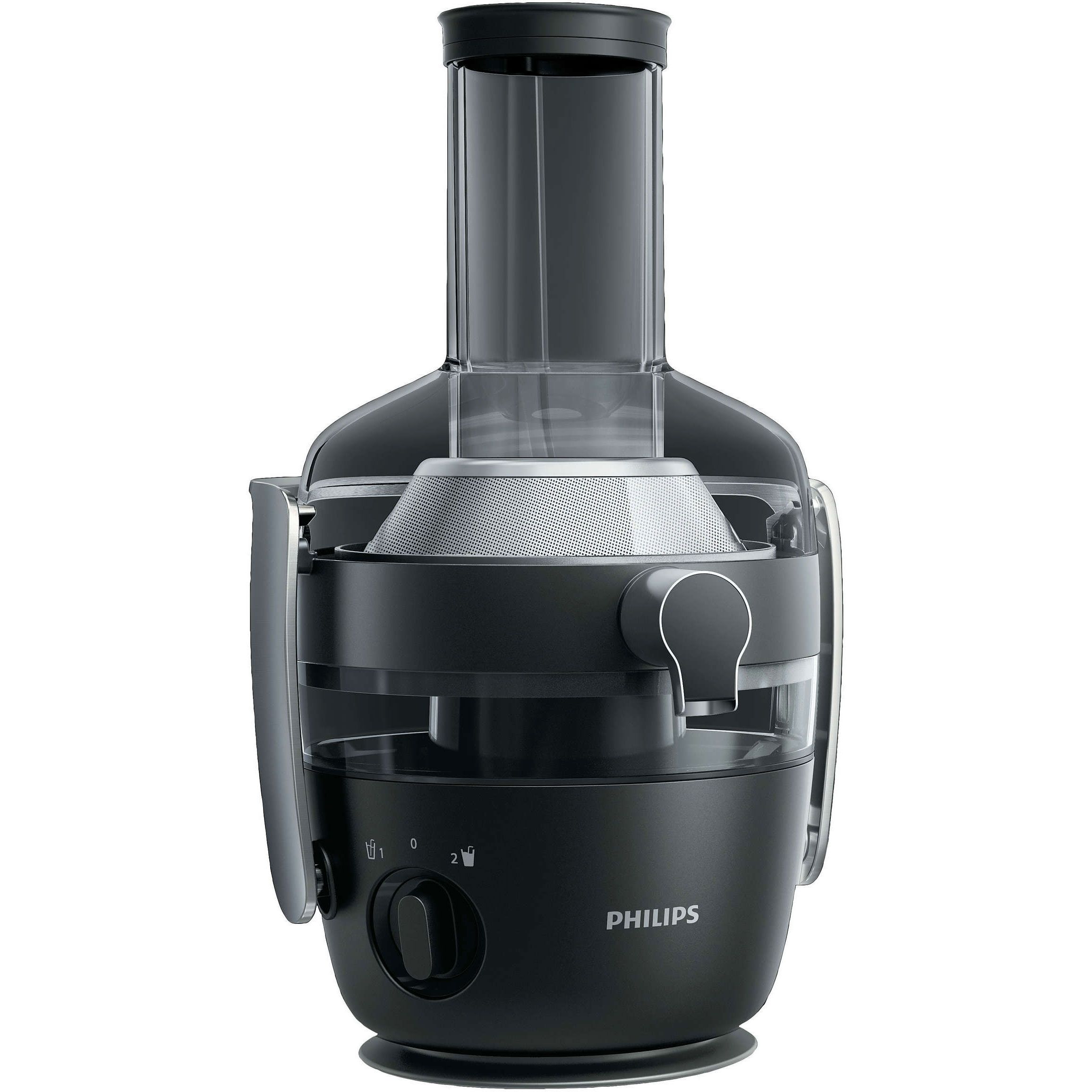 Storcător centrifugal Philips Avance HR1919/70, 1000W (2 viteze), Recipient suc 1l, Recipient pulpă 2.1l, Tub de alimentare XXL 80mm, Fiber Boost
