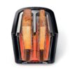Prăjitor de pâine Philips Viva HD2637/90, 950W (7 trepte), 2 fante, Dezghețare, Încălzire, Grătar chifle integrat, High Lift, Buton STOP, Tavă firimituri, Centrare automată, Oprire automată, Negru