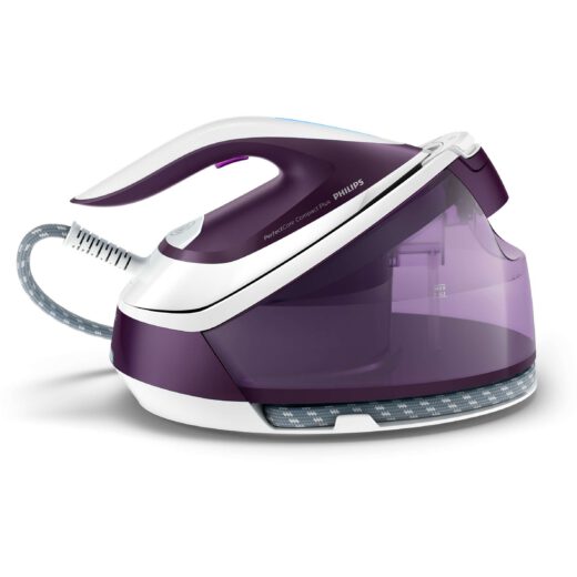 Stație de călcat cu abur Philips PerfectCare Compact Plus GC7933/30  2400W  Presiune 6.5bar  Continuu 120g/min  Jet 450g  Talpă SteamGlide Plus  Rezervor detașabil 1.5l  F1.6m  C1.65m  Fier 1.3kg