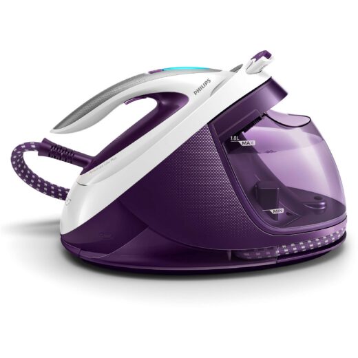 Stație de călcat cu abur Philips PerfectCare Elite Plus GC9660/30  2700W  Presiune 7.5bar  Continuu 155g/min  Jet 520g  Talpă T-ionic Glide  Rezervor det. 1.8l  F 1.7m  C 1.8  Fier 0.8kg