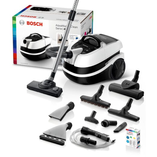 Aspirator multifuncțional cu sac BOSCH Serie 4 AquaWash&Clean BWD421PRO  Vârf 2100W  Nominală 1400W