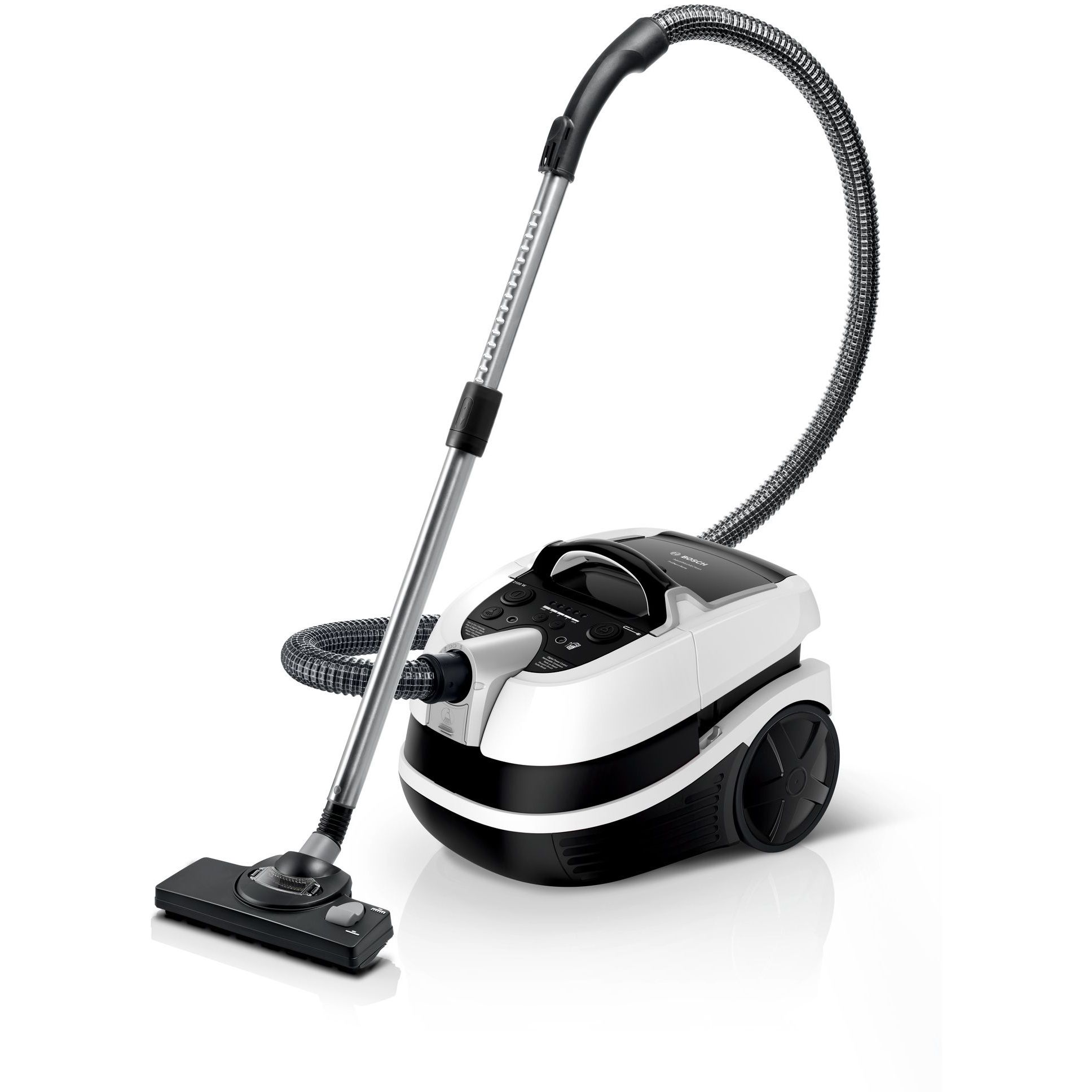 Aspirator multifuncțional cu sac BOSCH Serie 4 AquaWash&Clean BWD421PRO, Vârf 2100W, Nominală 1400W