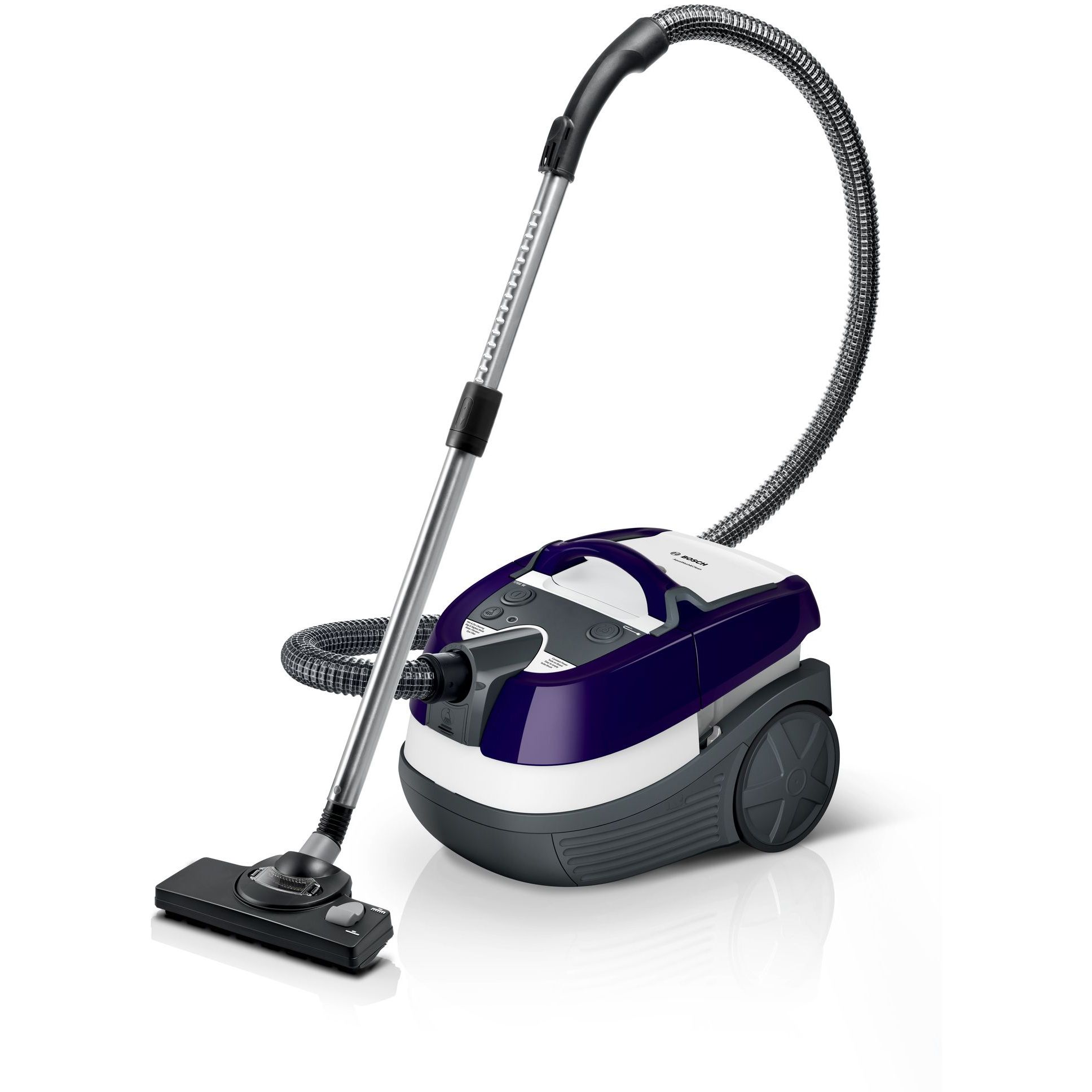 Aspirator multifuncțional BOSCH Serie 4 AquaWash&Clean BWD41740, 1700W, Aubergine Purple and Stone Grey