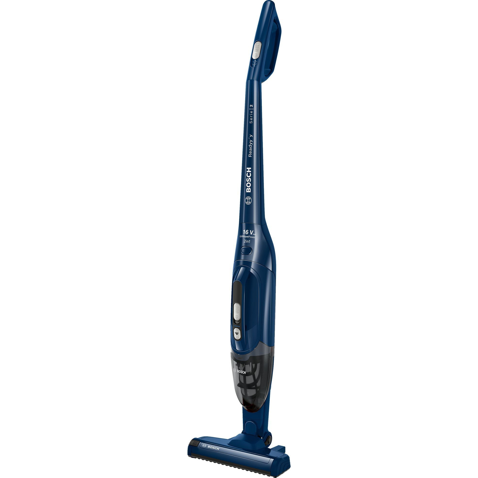 Aspirator vertical 2în1 BOSCH Serie 2 Readyy’y 16Vmax BCHF216S, Night Blue Injection