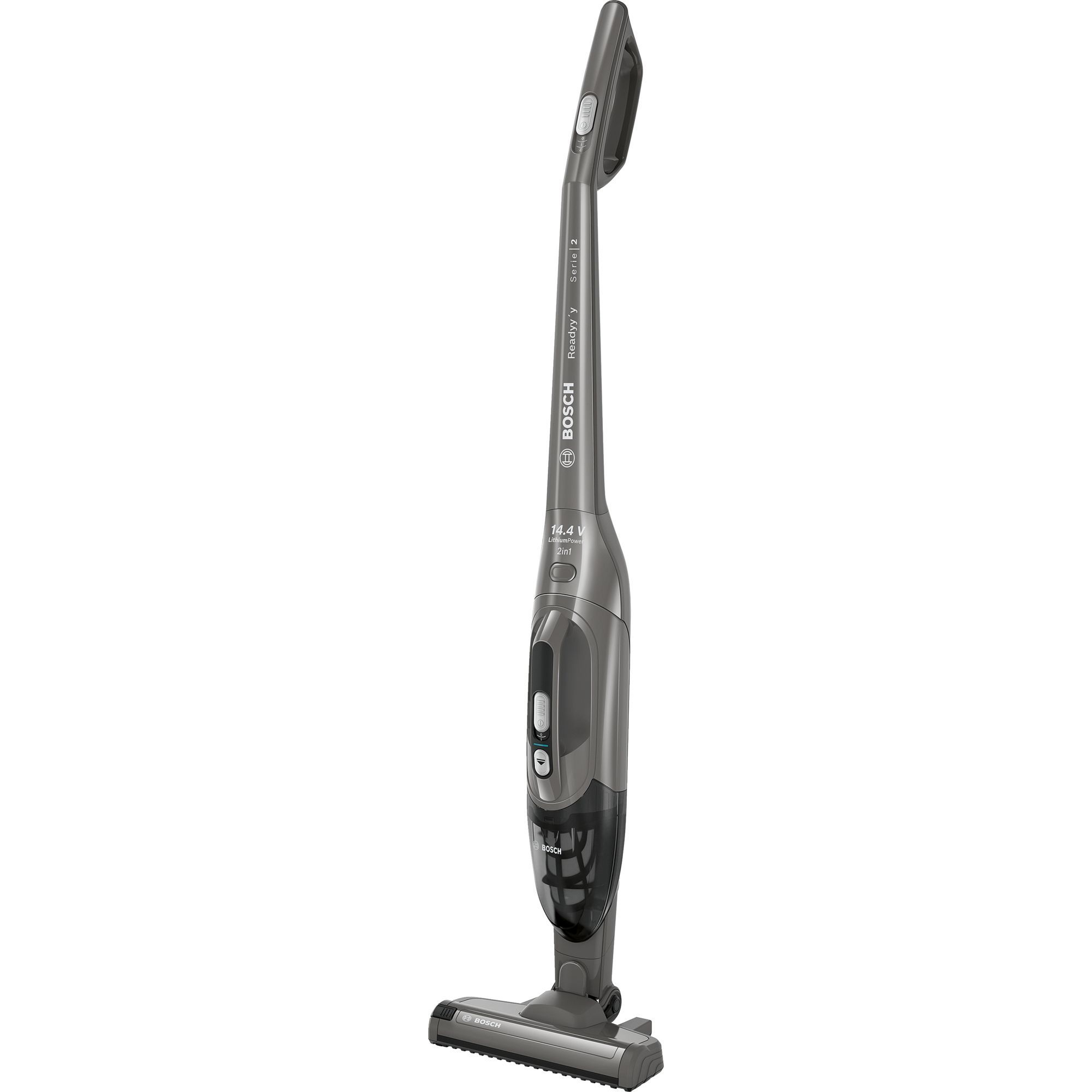 Aspirator vertical 2în1 BOSCH Serie 2 Readyy’y 14.4V BBHF214G, Graphite Injection