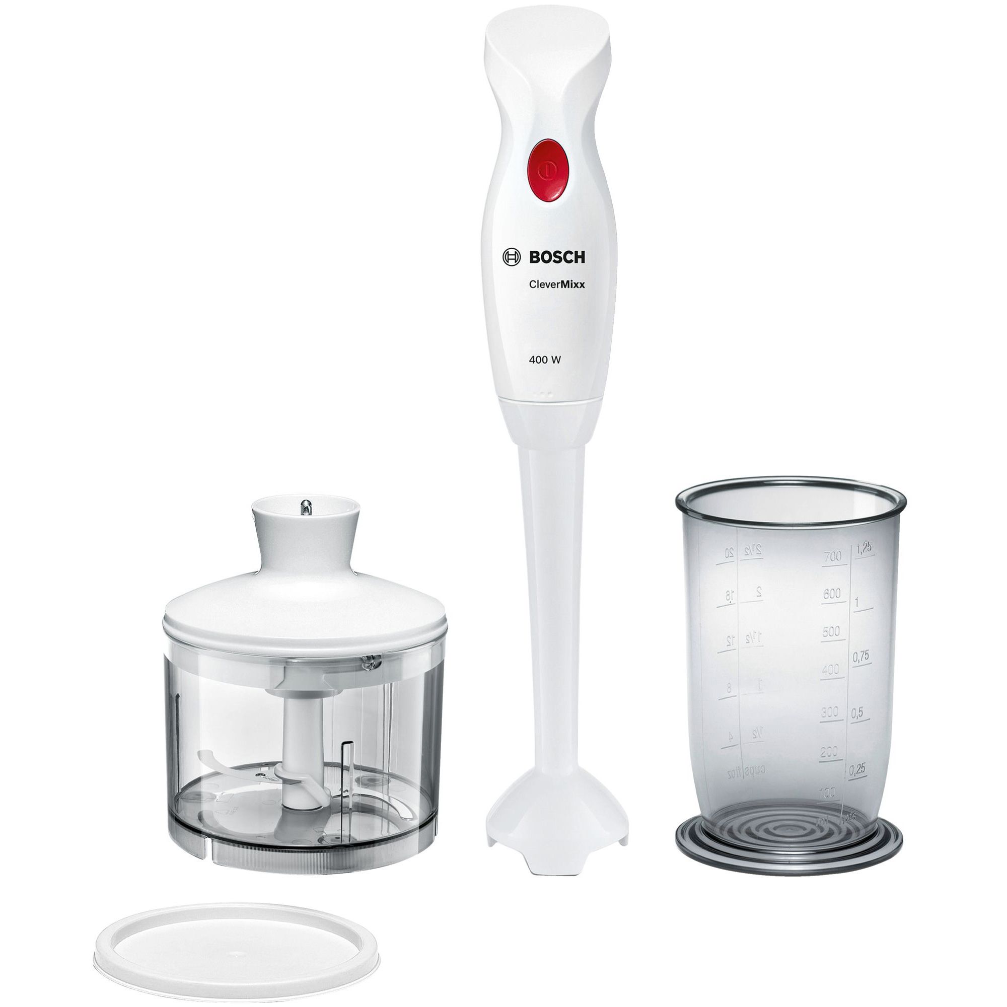 Blender de mână BOSCH CleverMixx MSM14200, 400W, Alb