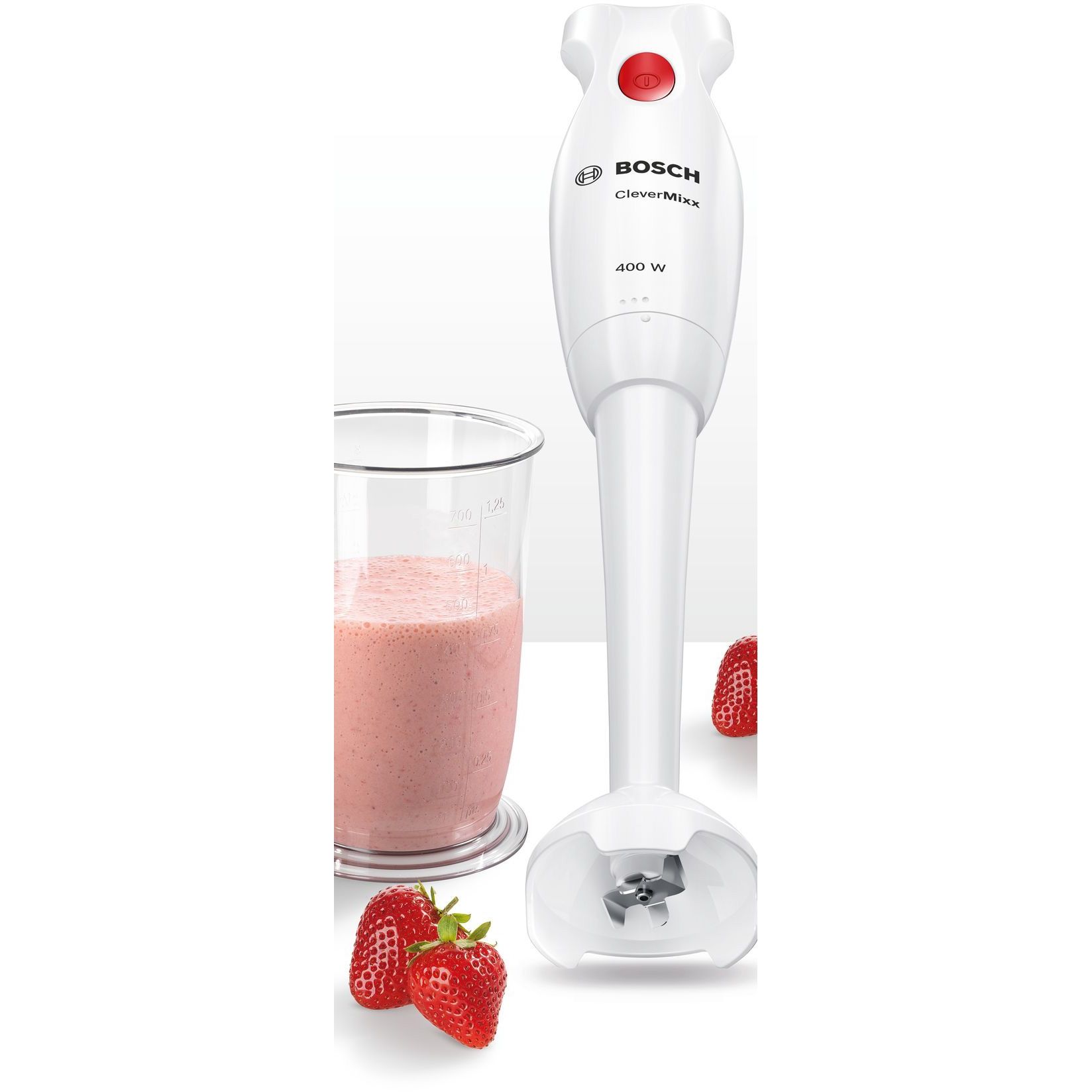 Blender de mână BOSCH CleverMixx MSM14100, 400W, Alb
