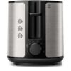Prăjitor de pâine Philips Viva HD2650/90, 950W (8 trepte), 2 fante, Grătar chifle integrat, Dezghețare, Încălzire, High Lift, Buton STOP, Tavă firimituri, Centrare automată, Oprire automată, Carcasă inox