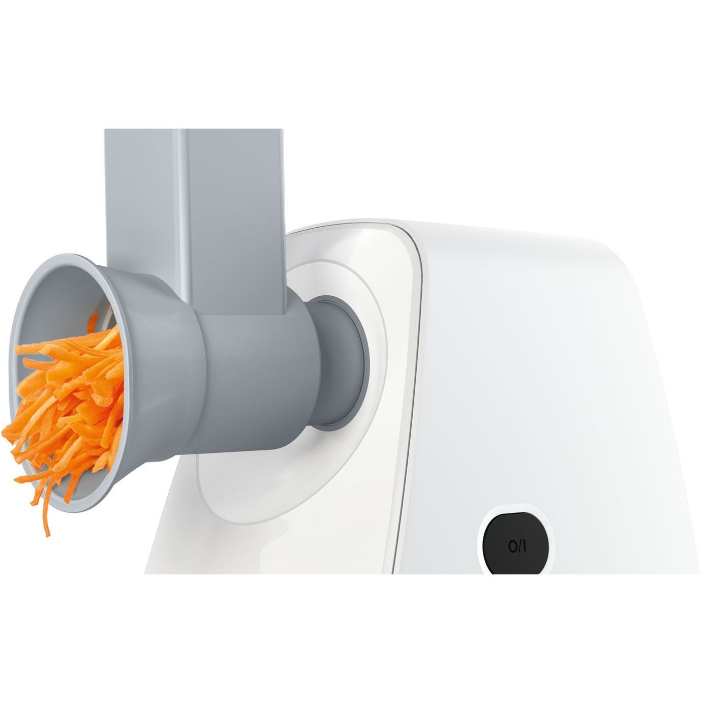 Mașină de tocat carne BOSCH SmartPower MFW2517W, 350W, Accesoriu pentru mărunțire, Storcător pentru fructe și legume moi, Accesoriu pentru cârnați, Albă