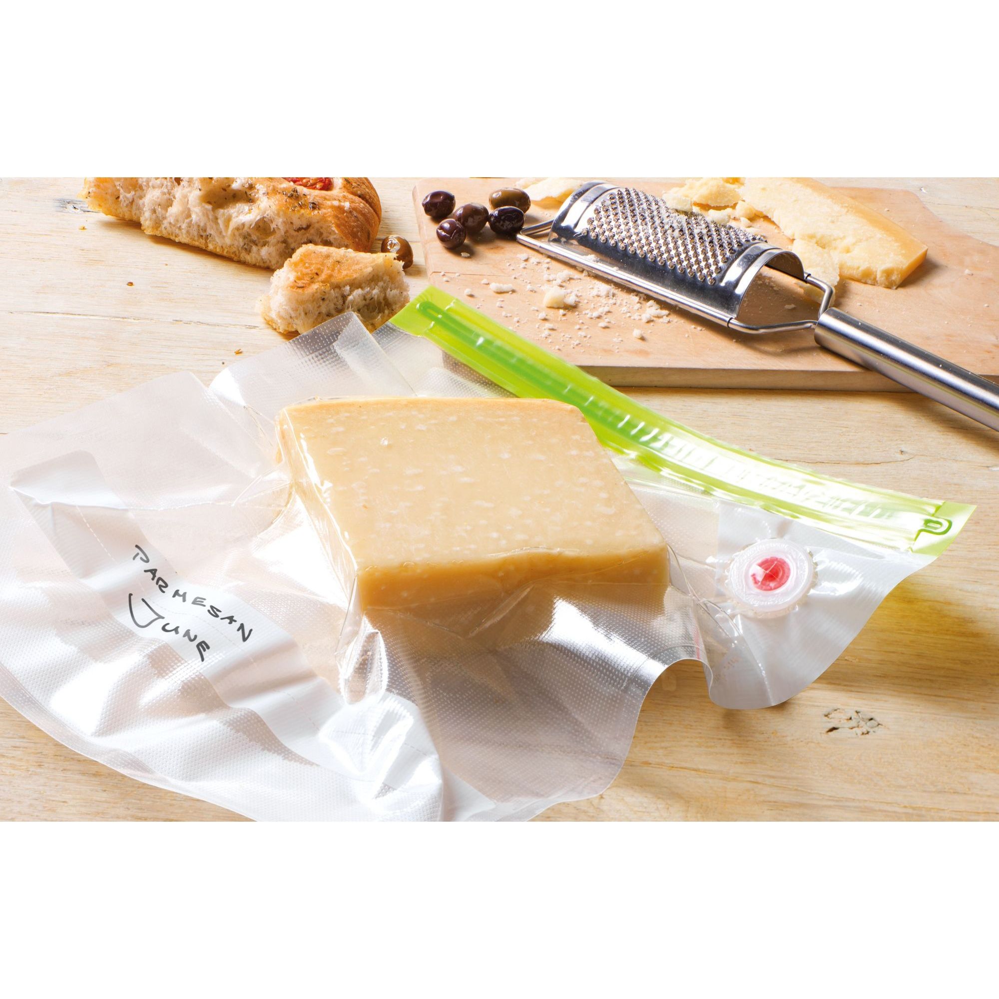 Set 10 pungi cu etanș de 1.2l BOSCH MSZV0FB1 – 17004302, Material rezistent cu mai multe straturi, Material special pentru eliminarea rapidă a aerului, Ușor de folosit, Fără BPA, Sous-vide până la 85°