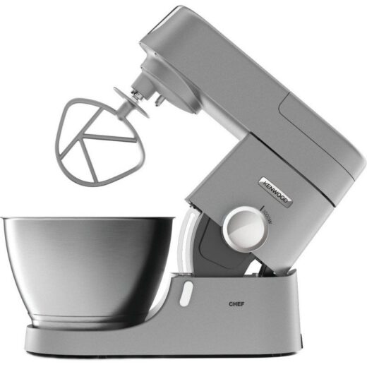 Robot de bucătărie KENWOOD Chef KVC3110S – 0W20011166  1000W (7 trepte și Pulse)  Vas 4.6l din oțel inoxidabil  Carcasă integral metalică  Frământă  Amestecă  Stainless Steel