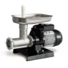 Mașină de tocat carne Reber 9501 N n.12  Putere 500W  Producție 50~90kg/h  Corp din fontă tratată  Pâlnie din inox 304  Găuri sită 6mm  2 ștuțuri incluse