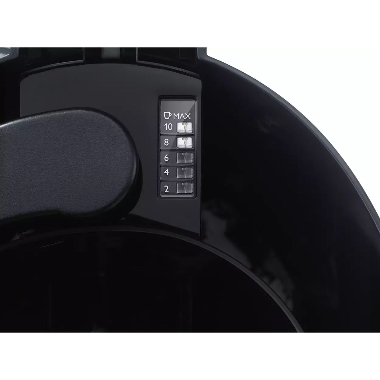 Cafetieră Philips Daily HD7461/20  1000W  Capacitate 1.2l (2~15 cești)  Cană de sticlă  Aroma Twister pentru gust intens  Timp preparare 10min  Sistem anti-picurare  Cablu 0.85m  Negru