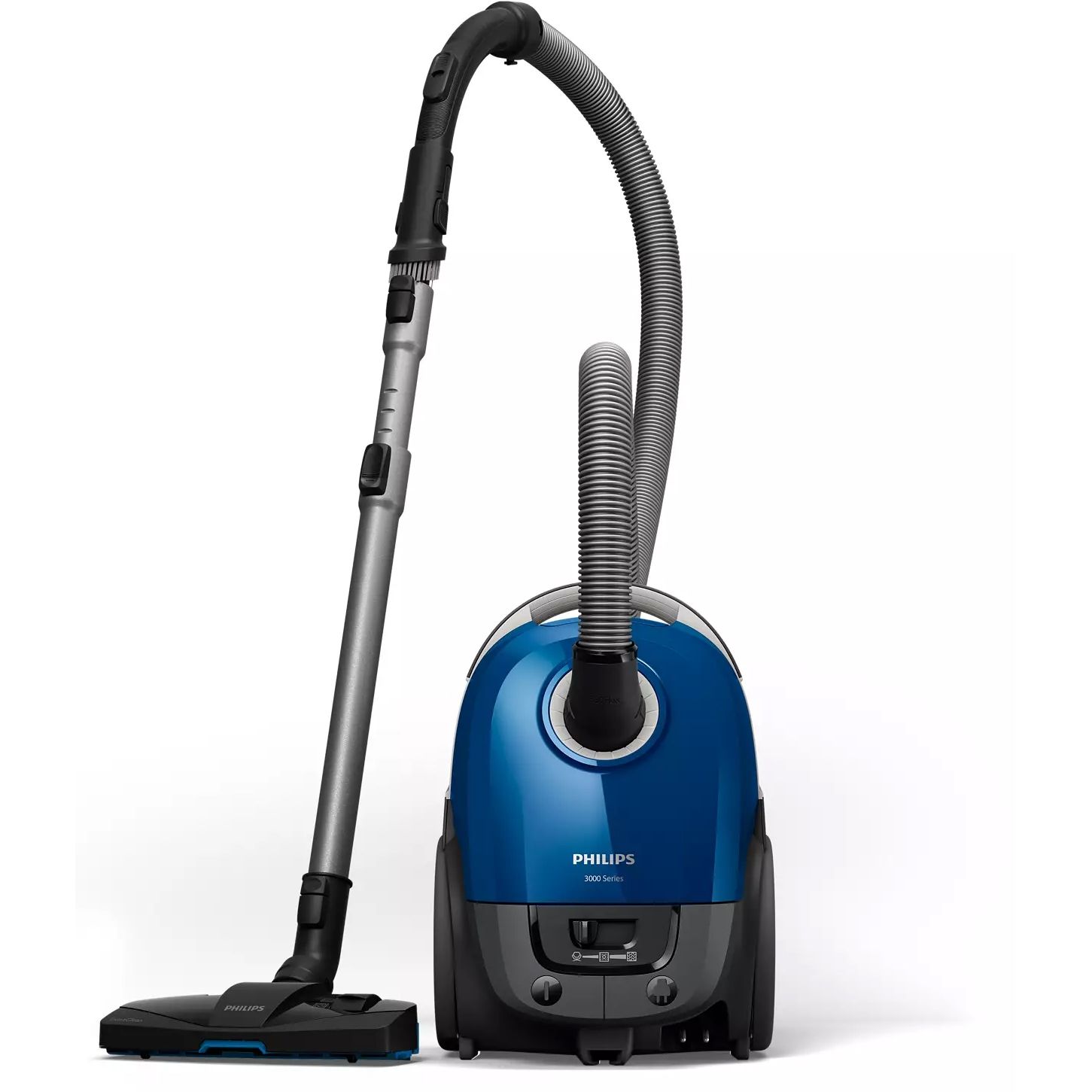 Aspirator cu sac Philips Performer Compact 3000 XD3110/09, Intense Blue