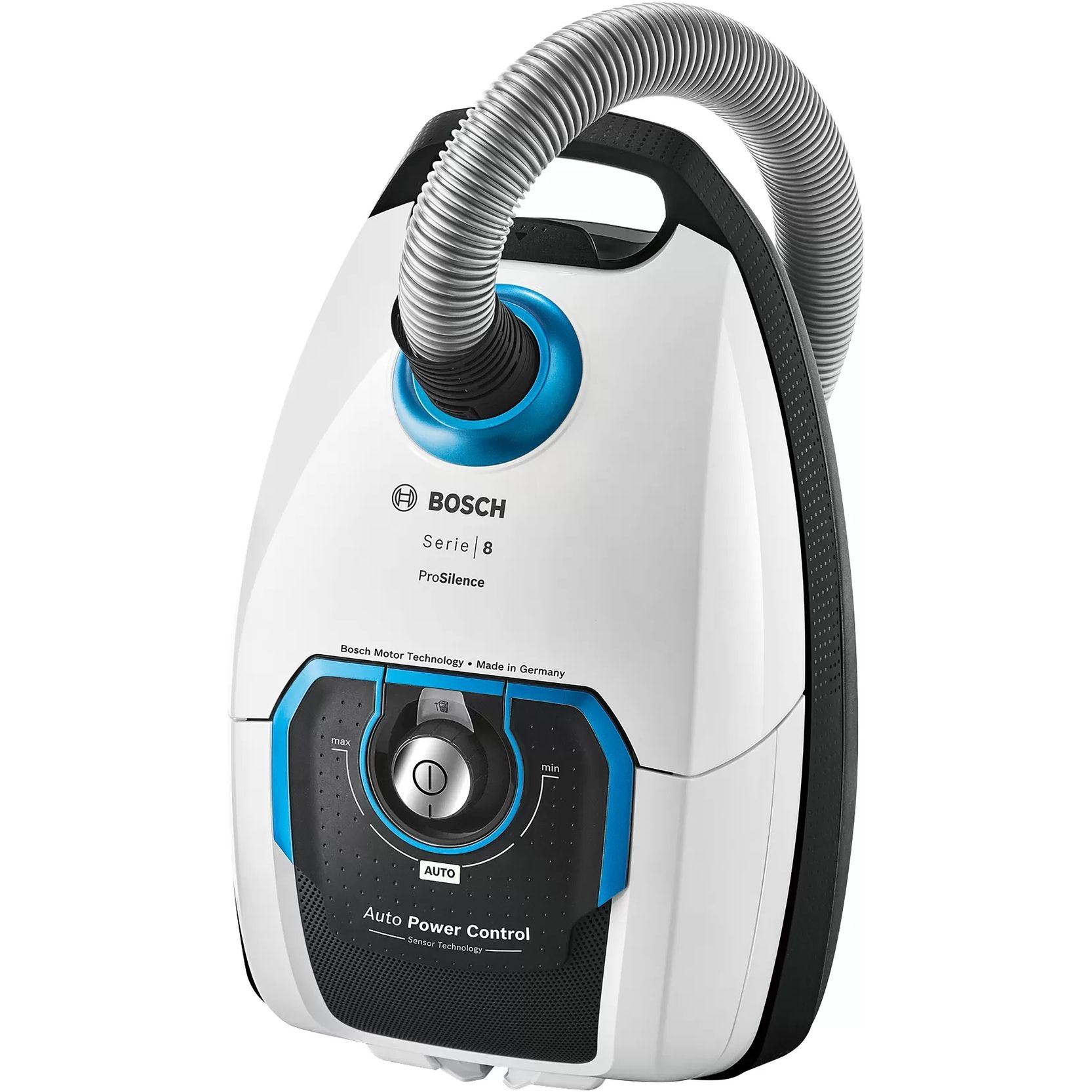 Aspirator cu sac BOSCH Serie 8 ProSilence BGB8SIL1, 800W, Filtru HEPA, Perie rotativă SilentClean Premium, Perie cu peri moi, Perie universală