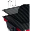 Grătar electric BOSCH TCG4104, 2000W, 5 nivele, Corp inox, Plăci grill antiadezive detașabile aluminiu 32.8×23.8cm, Două tăvițe, Termostat reglabil, Păstrare la cald, Depozitare verticală, Red Anthracite