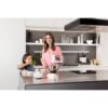 Mixer de mână BRAUN MultiMix 5 HM5137WH – 0X22211070, 750W (9 viteze și Turbo), Pahar gradat 0.6L, Tocător 0.5l, Picior păsător inox, 2 palete, 2 cârlige