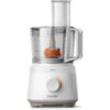 Robot de bucătărie Philips Daily HR7320/00, 700W (2 trepte și Pulse), 19 funcții, Bol 2.1l (uz 1.5l), Vas blend 1.5l (uz 1l), Formă compactă, Tub alimentare XXL, Sistem anti-alunecare