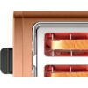 Prăjitor de pâine compact BOSCH DesignLine TAT4P429, 820-970W (6 trepte), 2 fante, Dezghețare, Încălzire, High Lift, Grătar integrat pliabil, Buton STOP,  Centrare automată, Noble Copper Crystal