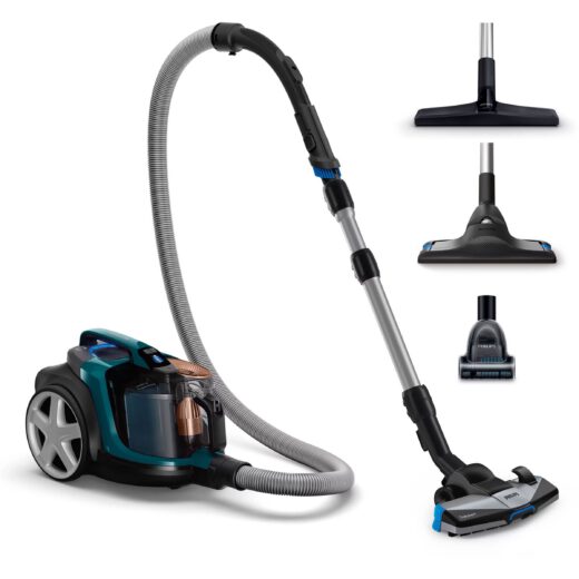 Aspirator fără sac Philips PowerPro Expert 7000 FC9744/09  Asp uscată  750-900W  Praf 2l  Cablu 7m  67-84dBA  Filtru H13  PowerCyclone 8  Allergy Lock  TriActive+  Mini perie turbo  CarpetClean  5.5kg  Opal Gre