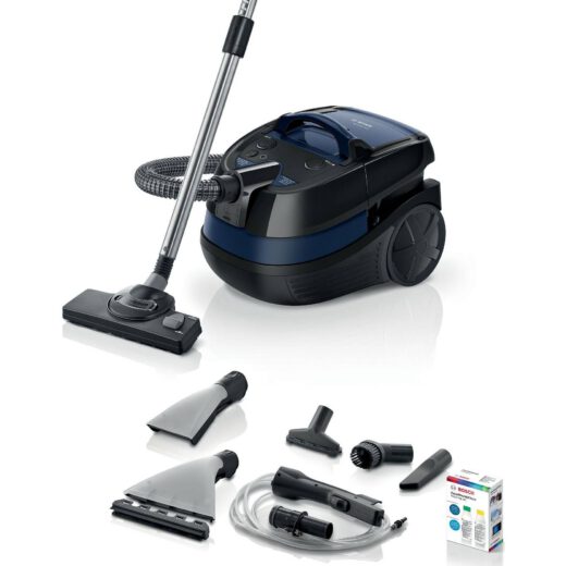 Aspirator multifuncțional BOSCH Serie 4 AquaWash&Clean BWD41700  1700W  Navy Blue