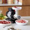 Mașină de tocat carne Reber 9502 N n.5, Putere 400W, Producție 30~50kg/h, Corp din fontă tratată, Sită inclusă de 6mm