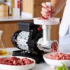 Mașină de tocat carne Reber 9502 N n.5, Putere 400W, Producție 30~50kg/h, Corp din fontă tratată, Sită inclusă de 6mm