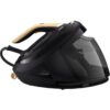 Stație de călcat Philips PerfectCare 8000 PSG8130/80  Optimal Temp  tehnologie DynamiQ  talpă Steam Glide Elite  170g/min  700g abur  8.5 bari  rezervor detașabil 1800 ml  Easy De-Calc Plus  Negru