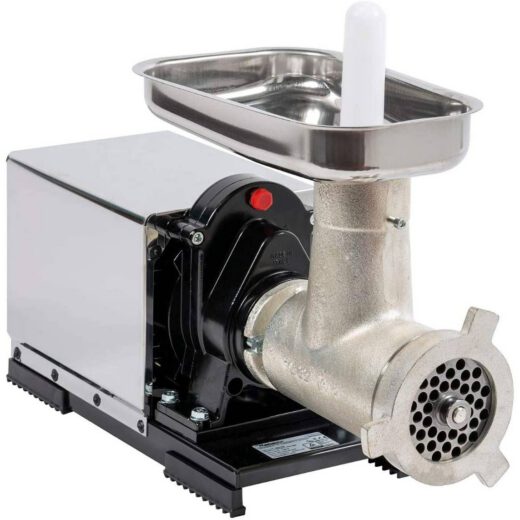 Mașină de tocat carne Reber 9504 NSP n.32  1200W  100~160kg/h  Corp din fontă tratată  Găuri sită 10mm