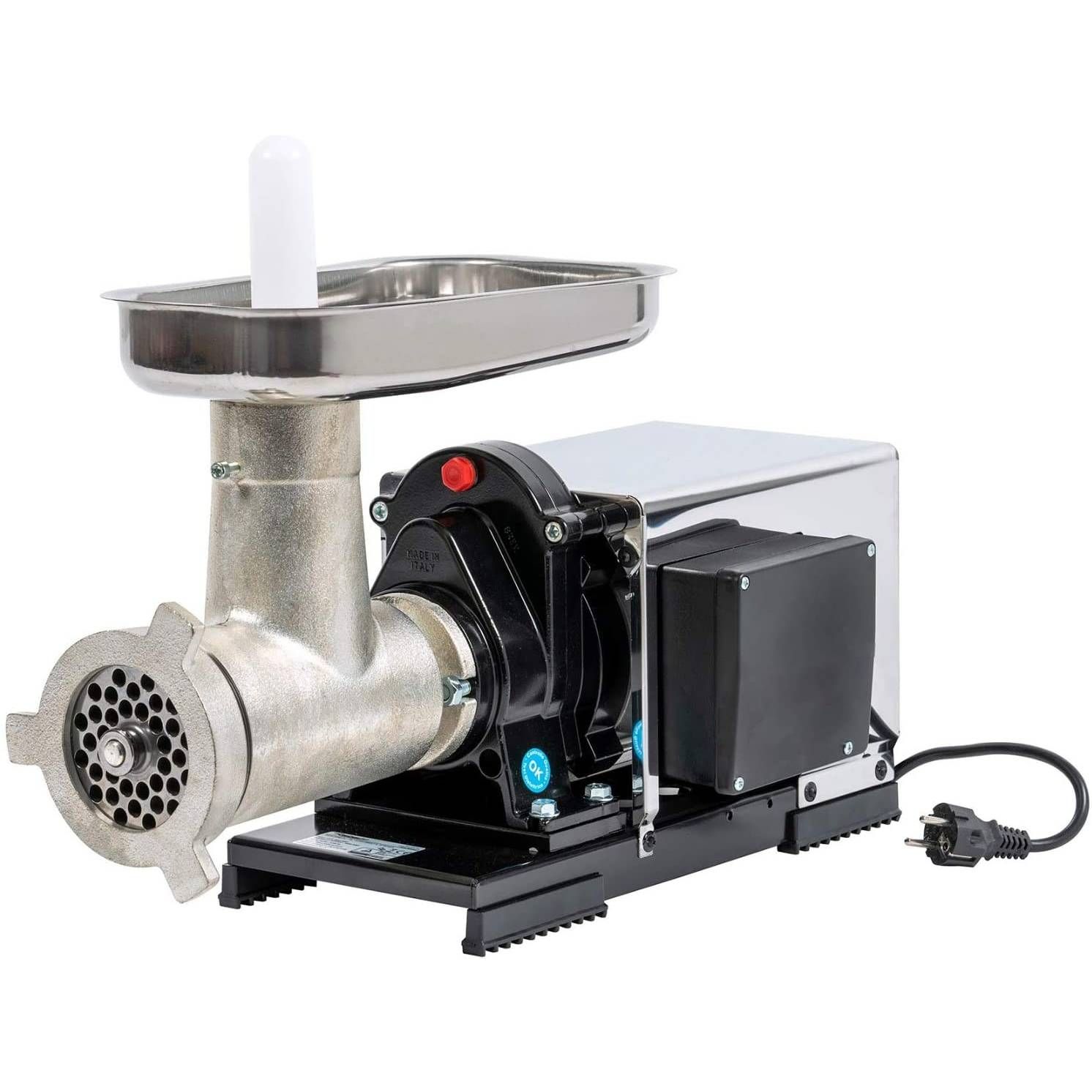 Mașină de tocat carne Reber 9504 NSP n.32, 1200W, 100~160kg/h, Corp din fontă tratată, Găuri sită 10mm