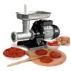 Mașină de tocat carne Reber 9501 N n.12, Putere 500W, Producție 50~90kg/h, Corp din fontă tratată, Pâlnie din inox 304, Găuri sită 6mm, 2 ștuțuri incluse