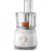 Robot de bucătărie Philips Daily HR7310/00, 700W (2 trepte și Pulse), 16 funcții, Bol 2.1l (uz 1.5l), Formă compactă, Tub alimentare XXL, Sistem anti-alunecare, Protector termic motor, 87dBA