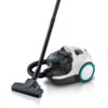 Aspirator fără sac BOSCH Serie 4 ProHygienic BGC21HYG1  Asp uscată  550W  Praf 2l  Cablu 7m  76dBA  Filtru UltraAllergy  Recipient praf cu dublă filtrare  Power AirCycle  Motor HighPower Airflow  4.711kg  Alb