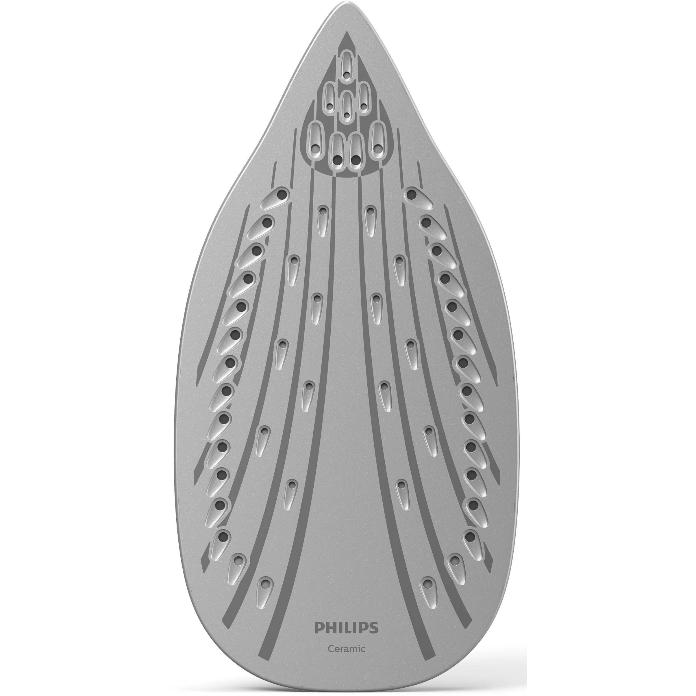 Fier de călcat cu abur Philips Seria 3000 DST3020/20, 2200W, Continuu 35g/min, Jet 160g, Rezervor 300ml, Talpă Ceramică, C1.9m, G1.27kg, Light Blue