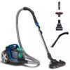 Aspirator fără sac Philips PowerPro Active 5000 FC9557/09  Asp uscată  899W  Praf 1.5l  Cablu 6m  71-77dBA  Filtru Allergy H13  PowerCyclone 7  ActiveLock  TriActive LED  Mini perie turbo  4.5kg  Intense Black