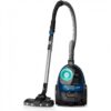 Aspirator fără sac Philips PowerPro Active 5000 FC9557/09, Asp uscată, 899W, Praf 1.5l, Cablu 6m, 71-77dBA, Filtru Allergy H13, PowerCyclone 7, ActiveLock, TriActive LED, Mini perie turbo, 4.5kg, Intense Black