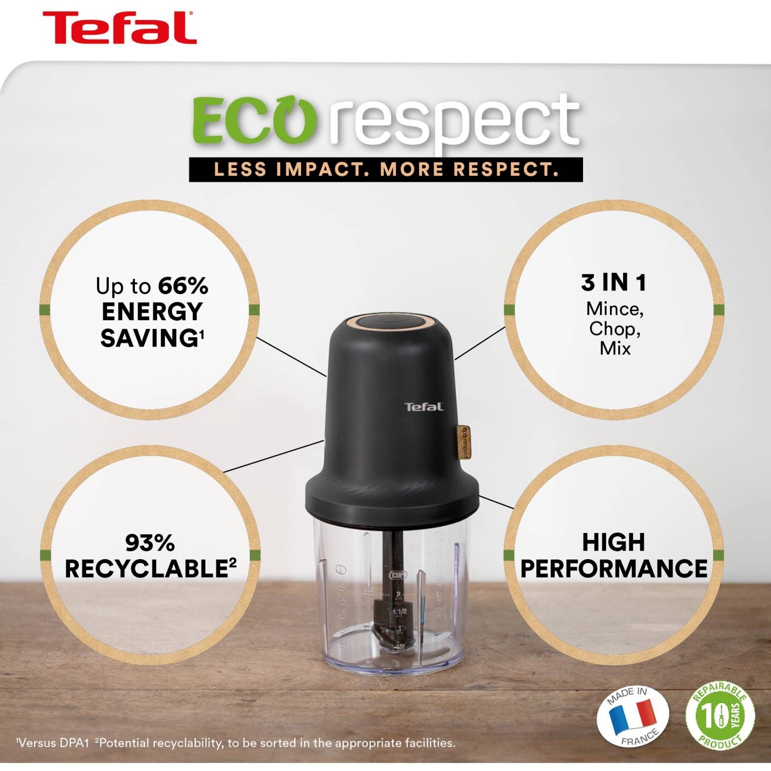 Tocător TEFAL Eco Respect MQ80E838