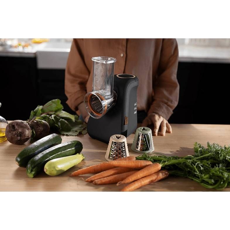 Răzătoare TEFAL Eco Respect MB77EN38, 200W, 3 conuri, 3 funcții, Neagră