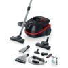 Aspirator multifuncțional cu sac BOSCH Serie 4 AquaWash&Clean BWD421POW  Vârf 2100W  Nominală 1400W  Praf 2.5l  Rezervor 5l  Cablu 9m  85dBA  Filtru igienic HEPA  G8.7kg  Carbon Black/Tornado Red