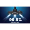 Aspirator fără sac Philips PowerPro Expert 7000 FC9747/09, Asp uscată, 900W, Praf 2l, Cablu 7m, 67-75dBA, Filtru H13, PowerCyclone 8, TriActive LED, Mini perie turbo, Allergy Lock, Roți cauciuc, 5.5kg, Black In