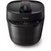 Multicooker electric sub presiune Philips All-In-One HD2151/40  1000W  Volum 5l  35 opțiuni meniu  Vas aluminiu teflonat  Temporizator 24 ore  Păstrare la cald 12 ore  Aplicație NutriU  Carte rețete