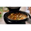 Multicooker electric sub presiune Philips All-In-One HD2151/40, 1000W, Volum 5l, 35 opțiuni meniu, Vas aluminiu teflonat, Temporizator 24 ore, Păstrare la cald 12 ore, Aplicație NutriU, Carte rețete