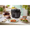 Multicooker electric sub presiune Philips All-In-One HD2151/40, 1000W, Volum 5l, 35 opțiuni meniu, Vas aluminiu teflonat, Temporizator 24 ore, Păstrare la cald 12 ore, Aplicație NutriU, Carte rețete