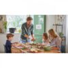 Multicooker electric sub presiune Philips All-In-One HD2151/40, 1000W, Volum 5l, 35 opțiuni meniu, Vas aluminiu teflonat, Temporizator 24 ore, Păstrare la cald 12 ore, Aplicație NutriU, Carte rețete