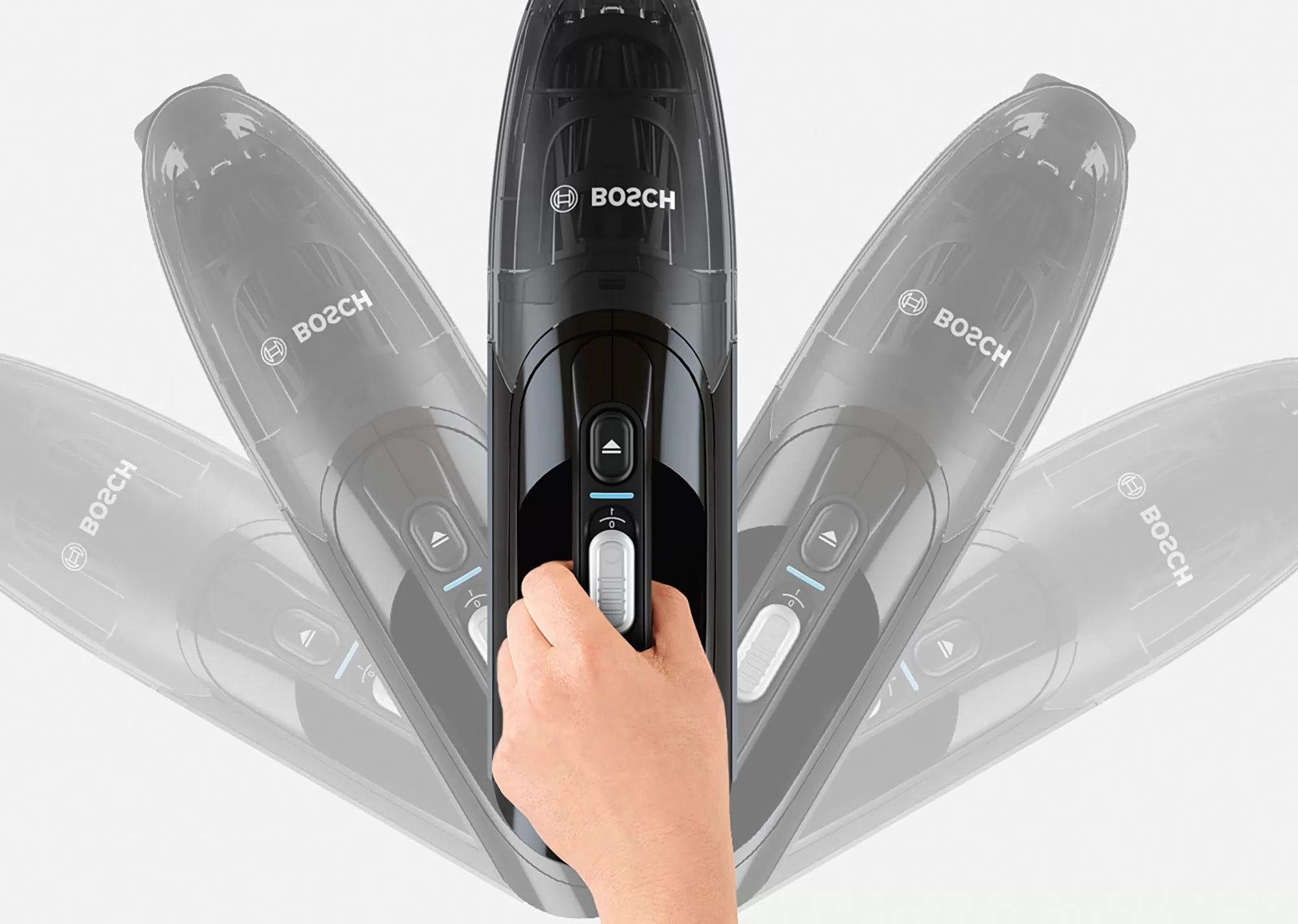 Aspirator vertical BOSCH Serie 2 Readyy’y 16Vmax BCHF216B, Jet Black Injection